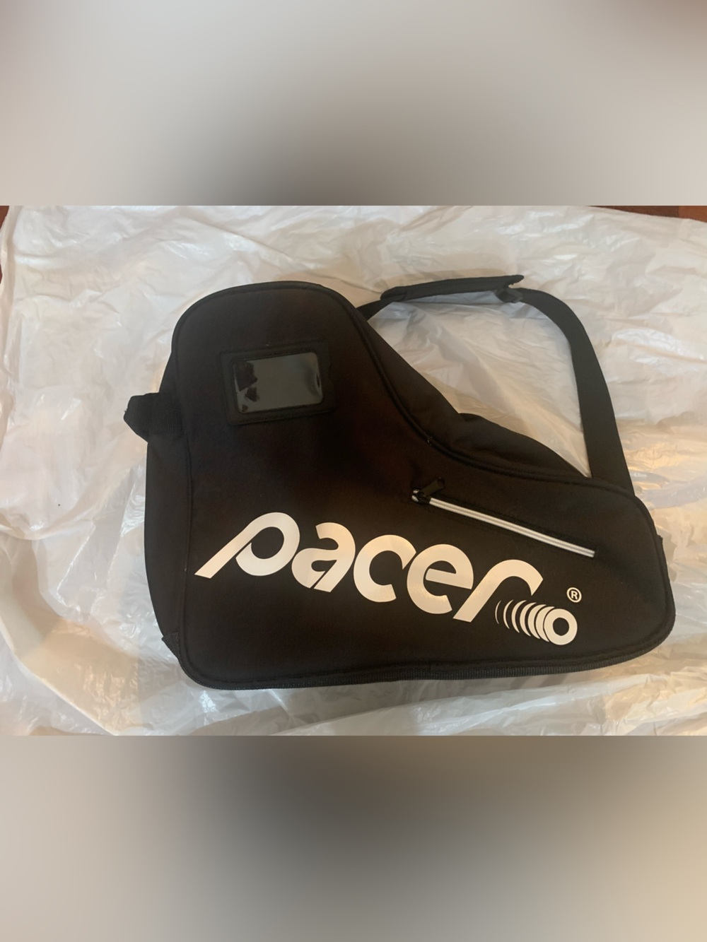 Black Pacer skate shape bag